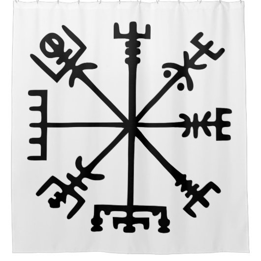 Rideaux De Douche Vegvísir (Viking Compass) (Devant)