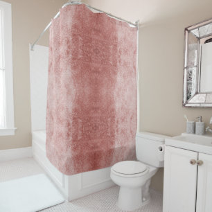 Rideaux De Douche velours rose or Rose Douche rideaux ou velours