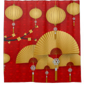 Rideaux De Douche Ventilateurs et lampes asiatiques (Devant)