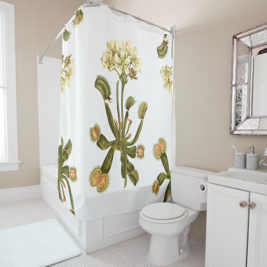 Rideaux De Douche venus fleurs florales (En situation)