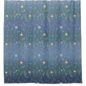 Rideaux De Douche Verdure Aquarelle Rustique Fleur fleurie botanique (Devant)