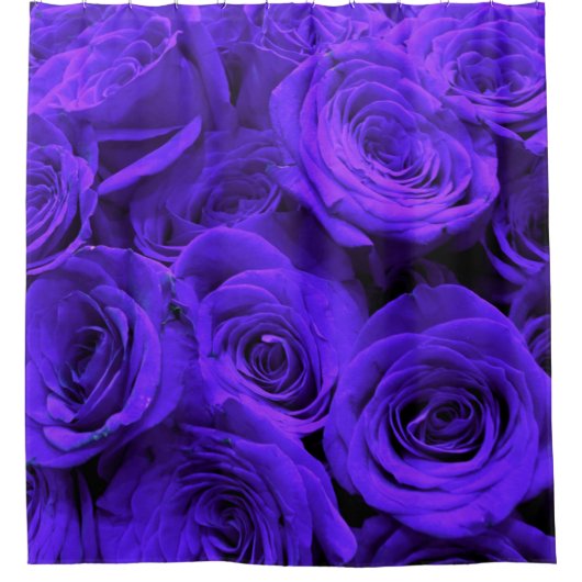 Rideaux De Douche Veri peri periwinkle bleu violet rose (Devant)