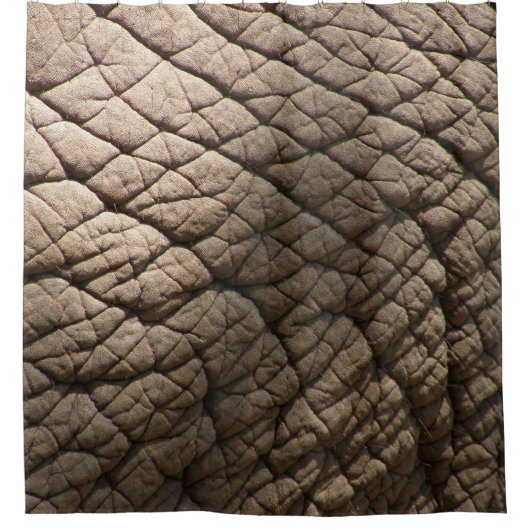 Rideaux De Douche Véritable Texture De Peau D'Éléphant, Rincée. (Devant)