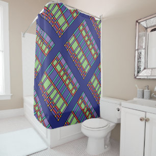 Rideaux De Douche Verre Coloré Couleurs Vives