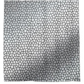 Rideaux De Douche Verre Tissu De Luxe Argent (Devant)