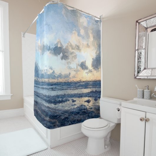 Rideaux De Douche Vers Arran (En situation)