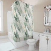 Rideaux De Douche Vers l'Terre (En situation)