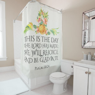 Rideaux De Douche Verset biblique inspirant