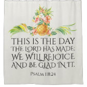 Rideaux De Douche Verset biblique inspirant (Devant)