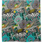 Rideaux De Douche vert ASHA (Devant)