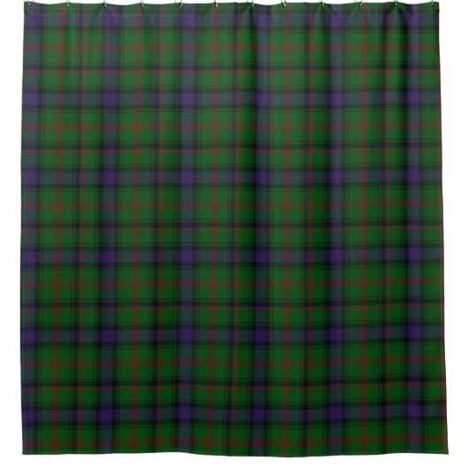 Rideaux De Douche Vert bleu écossais Tartan Plaid (Devant)