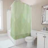 Rideaux De Douche Vert, cool, aquarelle tendance motif abstrait (En situation)