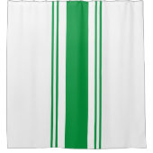 Rideaux De Douche Vert et blanc (Devant)