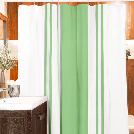 Rideaux De Douche Vert et blanc