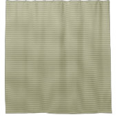 Rideaux De Douche Vert olive et fines rayures bronzantes (Devant)