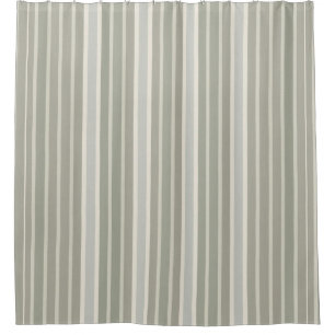 Rideaux De Douche Vert Sauge Bleu Poussiéreux Gris Taupe Rayure Ferm