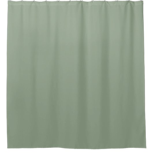 Rideaux De Douche Vert sauge minimaliste (Devant)