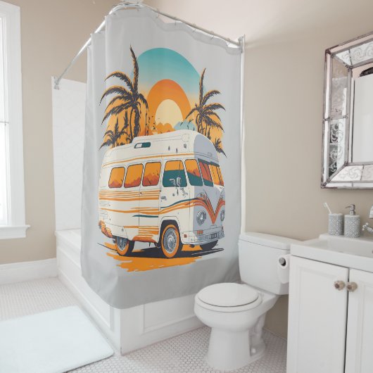 Rideaux De Douche Vibe d'été (En situation)