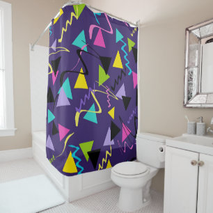 Rideaux De Douche Vibes en néon Super des années 80 #1 #décoration #