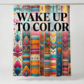 Rideaux De Douche Vibrant Boho Stripes : Art Textile Eclectique