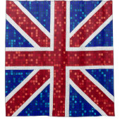 Rideaux De Douche Vibrant Mosaic Union Jack Drapeau Vitrage (Devant)