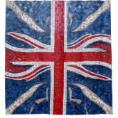 Rideaux De Douche Vibrant Mosaic Union Jack Drapeau Vitrage (Devant)