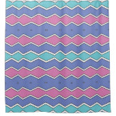Rideaux De Douche Vibrant Peaks ZigZag (Devant)