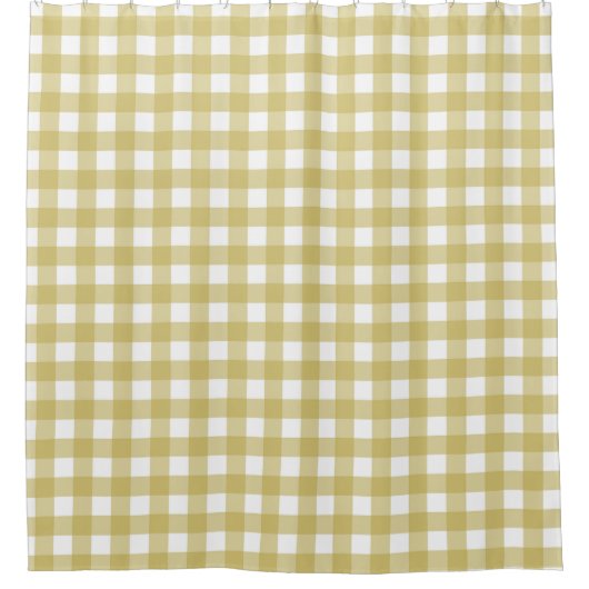 Rideaux De Douche Vichy vert citron blanc (Devant)