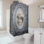 Rideaux De Douche Vidéo-rideau féminin gris (En situation)