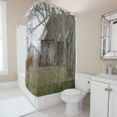 Rideaux De Douche Vieille grange antique (En situation)