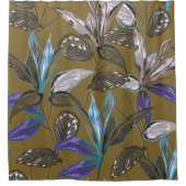 Rideaux De Douche Vieille texture murale avec fissures, arrière - pl (Devant)