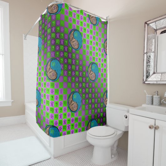 Rideaux De Douche Vierge & Sanglier d'eau (En situation)