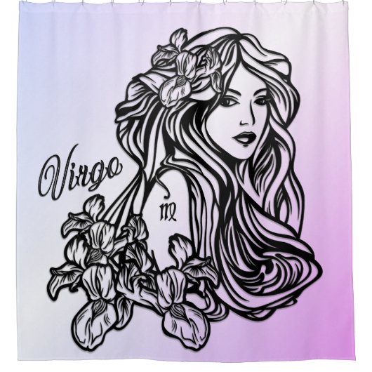 Rideaux De Douche Vierge Vierge Zodiaque Violet (Devant)