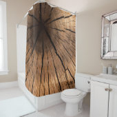 Rideaux De Douche Vieux bois (En situation)