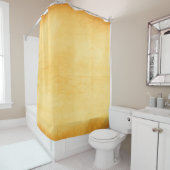 Rideaux De Douche Vieux papier jaune texture de papier (En situation)