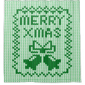 Rideaux De Douche Vilain chandail motif sonneries cloches et Joyeux (Devant)