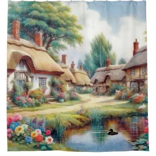 Rideaux De Douche Village (Devant)