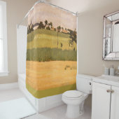 Rideaux De Douche Village en France impressionniste paysage art (En situation)