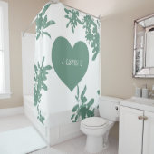 Rideaux De Douche Vin vert à la menthe (En situation)