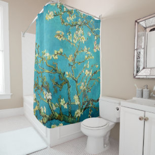 Rideaux De Douche Vincent Van Gogh Blossoming Almond Tree Floral Art