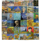 Rideaux De Douche Vincent van Gogh - chefs-d'oeuvre Mosaic Patchwork (Devant)