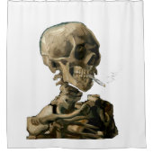 Rideaux De Douche Vincent van Gogh - Crâne avec cigarette brûlante (Devant)
