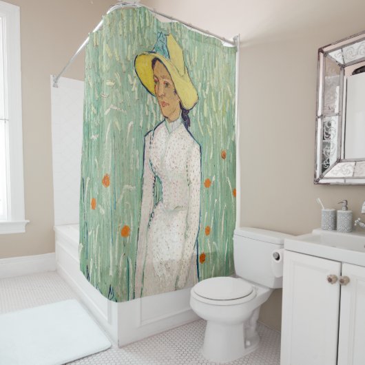 Rideaux De Douche Vincent van Gogh - Fille en blanc (En situation)
