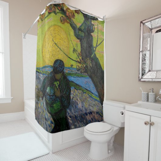 Rideaux De Douche Vincent van Gogh - Le Sower (En situation)
