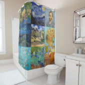 Rideaux De Douche Vincent Van Gogh - Masterpieces Patchwork (En situation)