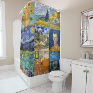 Rideaux De Douche Vincent Van Gogh - Masterpieces Patchwork
