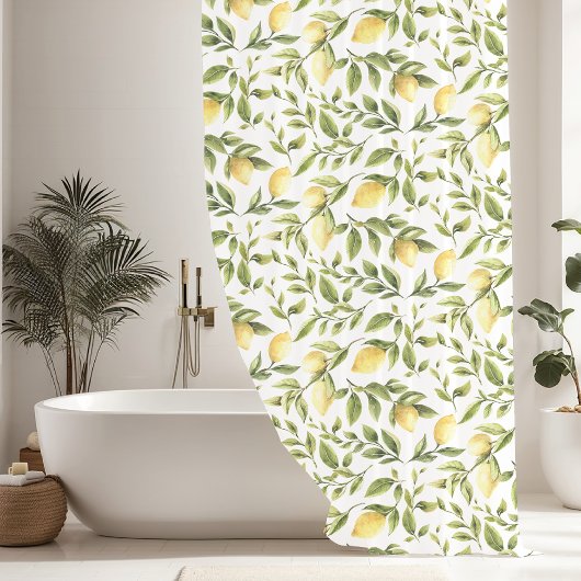 Rideaux De Douche Vins de citron modernes