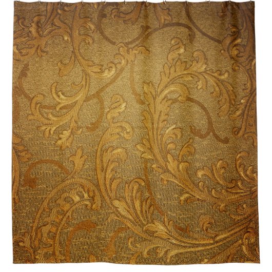 Rideaux De Douche Vintage Abstrait : Arrière - plan élégant. (Devant)