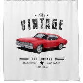 Rideaux De Douche Vintage Car Company Red Chevelle (Devant)