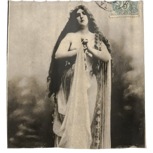 Rideaux De Douche Vintage Ethereal Goddess Postcard (Devant)